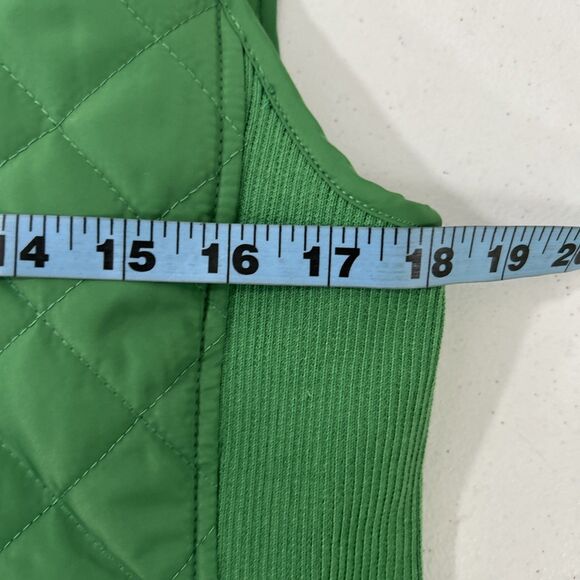 British Khaki Quilted Vest Womens S Green Light Festival Layer Utility Chic‎ - Picture 6 of 7